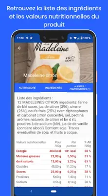 Nutrition Score - Scan produit android App screenshot 3